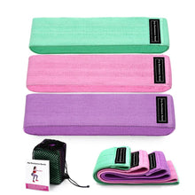Load image into Gallery viewer, 3 Piece Fitness Rubber Bands Resistance Bands