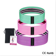 Load image into Gallery viewer, 3 Piece Fitness Rubber Bands Resistance Bands
